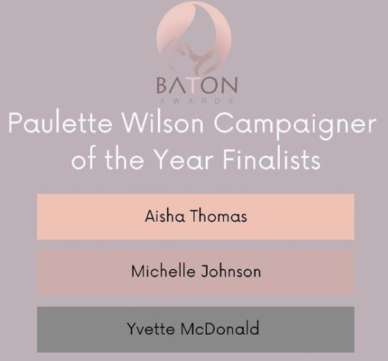Paulette Wilson Campaigner of The Year Finalists
