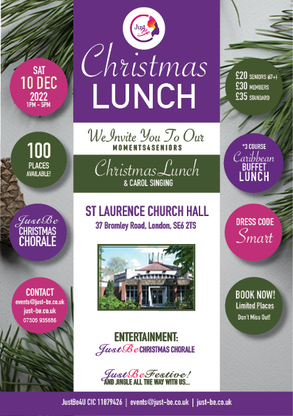 JustBe Christmas Lunch 2022